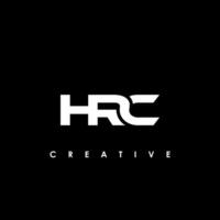 HRC Brief Initiale Logo Design Vorlage Vektor Illustration