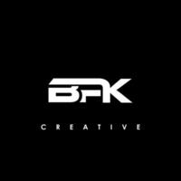 bpk Brief Initiale Logo Design Vorlage Vektor Illustration