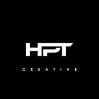 hpt Brief Initiale Logo Design Vorlage Vektor Illustration