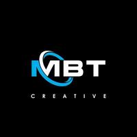 mbt Brief Initiale Logo Design Vorlage Vektor Illustration