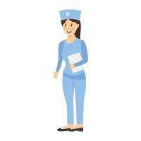 sjuksköterska och medicinsk personal vektor