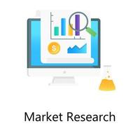 Marktforschung und -analyse vektor