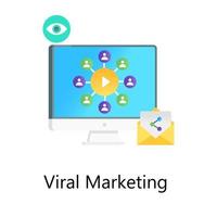 virales Online-Marketing vektor