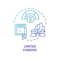 2d Gradient begrenzt Finanzierung Symbol, kreativ isoliert Vektor, dünn Linie Illustration Darstellen landwirtschaftlich Cluster. vektor