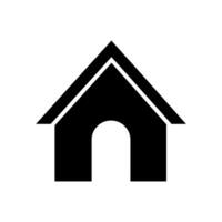 Zuhause Symbol Vektor. Haus Illustration unterzeichnen. Hütte Symbol. Hütte Logo. vektor