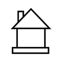 Zuhause Symbol Vektor. Haus Illustration unterzeichnen. Hütte Symbol. Hütte Logo. vektor