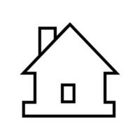 Zuhause Symbol Vektor. Haus Illustration unterzeichnen. Hütte Symbol. Hütte Logo. vektor