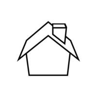 Zuhause Symbol Vektor. Haus Illustration unterzeichnen. Hütte Symbol. Hütte Logo. vektor