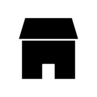 Zuhause Symbol Vektor. Haus Illustration unterzeichnen. Hütte Symbol. Hütte Logo. vektor