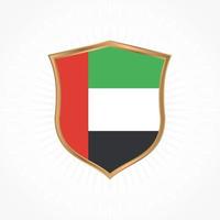 Förenade Arabemiraten eller Uae flaggvektordesign vektor