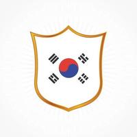 Südkorea Flagge Vektor-Design vektor