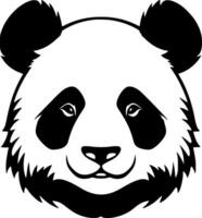 Panda, schwarz und Weiß Vektor Illustration