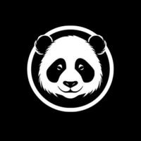 Panda - - minimalistisch und eben Logo - - Vektor Illustration