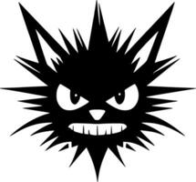 Katze - - schwarz und Weiß isoliert Symbol - - Vektor Illustration