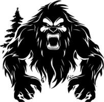 Bigfoot, minimalistisch und einfach Silhouette - - Vektor Illustration