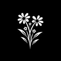 Blumen - - minimalistisch und eben Logo - - Vektor Illustration