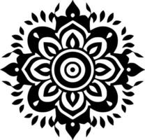 mandala, minimalistisch und einfach Silhouette - - Vektor Illustration