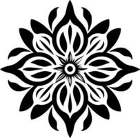 mandala - minimalistisk och platt logotyp - vektor illustration