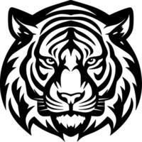 tiger - minimalistisk och platt logotyp - vektor illustration