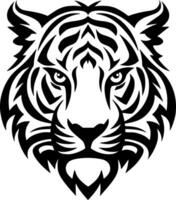 Tiger - - minimalistisch und eben Logo - - Vektor Illustration