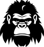 gorilla - minimalistisk och platt logotyp - vektor illustration