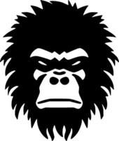 gorilla, minimalistisk och enkel silhuett - vektor illustration