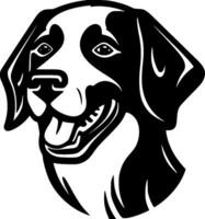 Hund, schwarz und Weiß Vektor Illustration