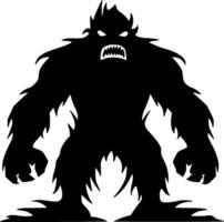 Bigfoot - - minimalistisch und eben Logo - - Vektor Illustration