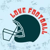 American Football-Typografie-Design für T-Shirt-Stempel, Tee-Druck, Applikationen, Abzeichen, Etikettenkleidung oder andere Druckprodukte. Vektor-Illustration. vektor