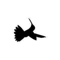 fliegend Kolibri Silhouette, können verwenden Kunst Illustration, Webseite, Logo Gramm, Piktogramm oder Grafik Design Element. Vektor Illustration