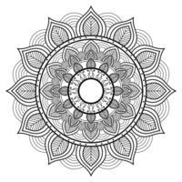 dekorativ Luxus Zier Mandala Hintergrund Design und Mandala Vektor Illustration