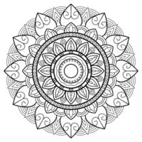 dekorativ Luxus Zier Mandala Hintergrund Design und Mandala Vektor Illustration