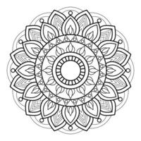 dekorativ Luxus Zier Mandala Hintergrund Design und Mandala Vektor Illustration