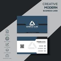 modernt företagskort, kreativt visitkort vektor