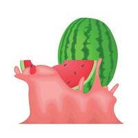 Illustration von Wassermelone vektor