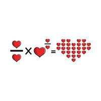 illustration av kärlek formel vektor