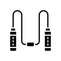 Springen Seil Symbol. Vektor Glyphe Symbol zum Ihre Webseite, Handy, Mobiltelefon, Präsentation, und Logo Design.