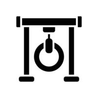 Reifen Spielplatz Symbol. Vektor Glyphe Symbol zum Ihre Webseite, Handy, Mobiltelefon, Präsentation, und Logo Design.