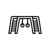 Leiter Spielplatz Symbol. Vektor Linie Symbol zum Ihre Webseite, Handy, Mobiltelefon, Präsentation, und Logo Design.