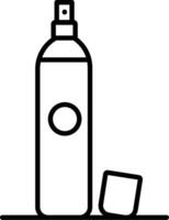 Deodorant Gliederung Vektor Illustration Symbol