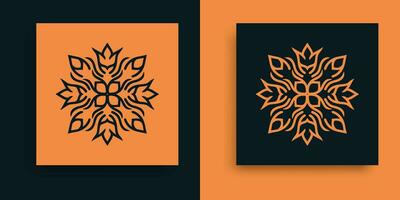 Geschäft Logo mit schwarz und Orange Designs vektor