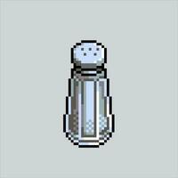 Pixel Kunst Illustration Salz. pixelig Salz. Küche Salz- würzen pixelig zum das Pixel Kunst Spiel und Symbol zum Webseite und Video Spiel. alt Schule retro. vektor