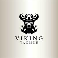Wikinger Logo Design Vektor Vorlage.