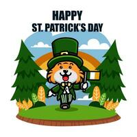 st Patrick Tag Illustration vektor