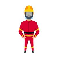 Feuerwehrmann Charakter Design vektor