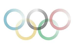 olympisch Ringe. olympisch Spiele Logo. vektor