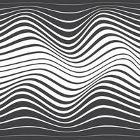 abstrakt grau Asche Farbe horizontal Mischung Halbton wellig verzerren Linie Muster vektor