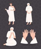 Gebete der Muslime vektor