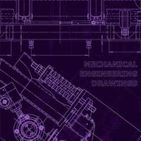 Blaupause, Skizze. Vektor-Engineering-Illustration vektor