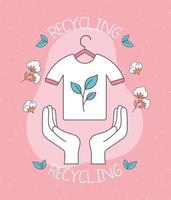 Slow-Fashion-Recycling vektor